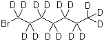 1-溴庚烷-D15分子结构 (CAS 98195-42-7)