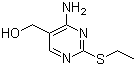 2-乙硫基-5-羟甲基-6-氨基嘧啶分子结构 (CAS 98432-26-9)