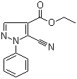 5-氰基-1-苯基-1H-吡唑-4-甲酸乙酯分子结构 (CAS 98476-09-6)