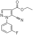 CAS # 98476-14-3, 5-Cyano-1-(3-fluorophenyl)-1H-pyrazole-4-carboxylic acid ethyl ester