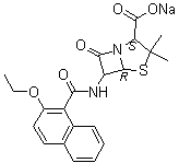 structure of CAS# 985-16-0, 萘夫西林钠