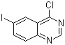 structure of CAS# 98556-31-1, 4-Chloro-6-iodoquinazoline