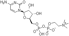 胞二磷胆碱分子结构 (CAS 987-78-0)