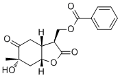 CAS 登录号：98751-77-0, 芍药内苷 C, (3S,3aR,6S,7aR)-3-[(苯甲酰基氧基)甲基]四氢-6-羟基-6-甲基-2,5(3H,4H)-苯并呋喃二酮