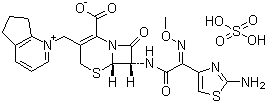 硫酸头孢匹罗分子结构 (CAS 98753-19-6)