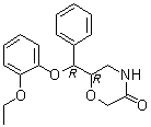 CAS 登录号：98769-79-0, 6-[(2-乙氧基苯氧基)苯基甲基]-3-吗啉酮