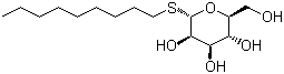 正壬基 beta-D-硫代吡喃葡萄糖苷分子结构 (CAS 98854-15-0)