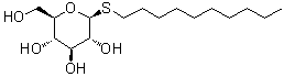 癸基 1-硫代-beta-D-吡喃葡萄糖苷分子结构 (CAS 98854-16-1)
