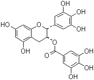(-)-表没食子儿茶素没食子酸酯分子结构 (CAS 989-51-5)