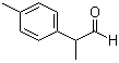 CAS # 99-72-9, alpha,4-Dimethylbenzeneacetaldehyde, 2-(p-Tolyl)propanal, 2-(p-Tolyl)propionaldehyde, p-Methylhydratropaldehyde
