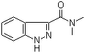 N,N-二甲基-1H-吲唑-3-甲酰胺分子结构 (CAS 99055-81-9)