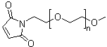 structure of CAS# 99126-64-4, Monomethoxy polyethylene glycol maleimide
