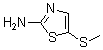 5-(甲硫基)-2-噻唑胺分子结构 (CAS 99171-11-6)
