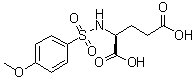N-[(4-甲氧基苯基)磺酰基]-L-谷氨酸分子结构 (CAS 99289-76-6)