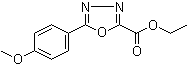 CAS # 99367-44-9, 5-(4-Methoxyphenyl)-1,3,4-oxadiazole-2-carboxylic acid ethyl ester