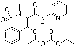CAS # 99464-64-9, Ampiroxicam, 4-[1-(Ethoxycarbonyloxy)ethoxy]-2-methyl-N-(2-pyridyl)-2H-1,2-benzothiazine-3-carboxamide-1,1-dioxide