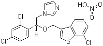 structure of CAS# 99592-39-9, 硝酸舍他康唑