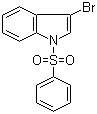 structure of CAS# 99655-68-2, 3-溴-(1-苯磺酰基)吲哚