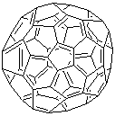 structure of CAS# 99685-96-8, [60]Fullerene