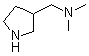 structure of CAS# 99724-17-1, 3-(Dimethylaminomethyl)pyrrolidine
