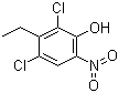 structure of CAS# 99817-36-4, 2,4-二氯-3-乙基-6-硝基苯酚
