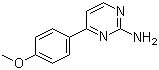 structure of CAS# 99844-02-7, 2-Amino-4-(4-methoxyphenyl)pyrimidine