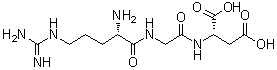 structure of CAS# 99896-85-2, L-Arginylglycyl-L-aspartic acid