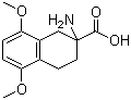 structure of CAS# 99907-84-3, 2-氨基-1,2,3,4-四氢-5,8-二甲氧基-2-萘甲酸